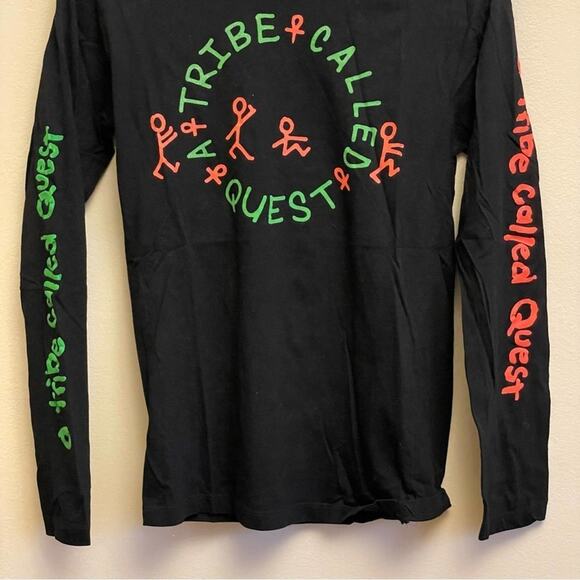 Scriptee S Vintage band tee long sleeve t-shirt Tribe Called Quest black - Picture 3 of 7
